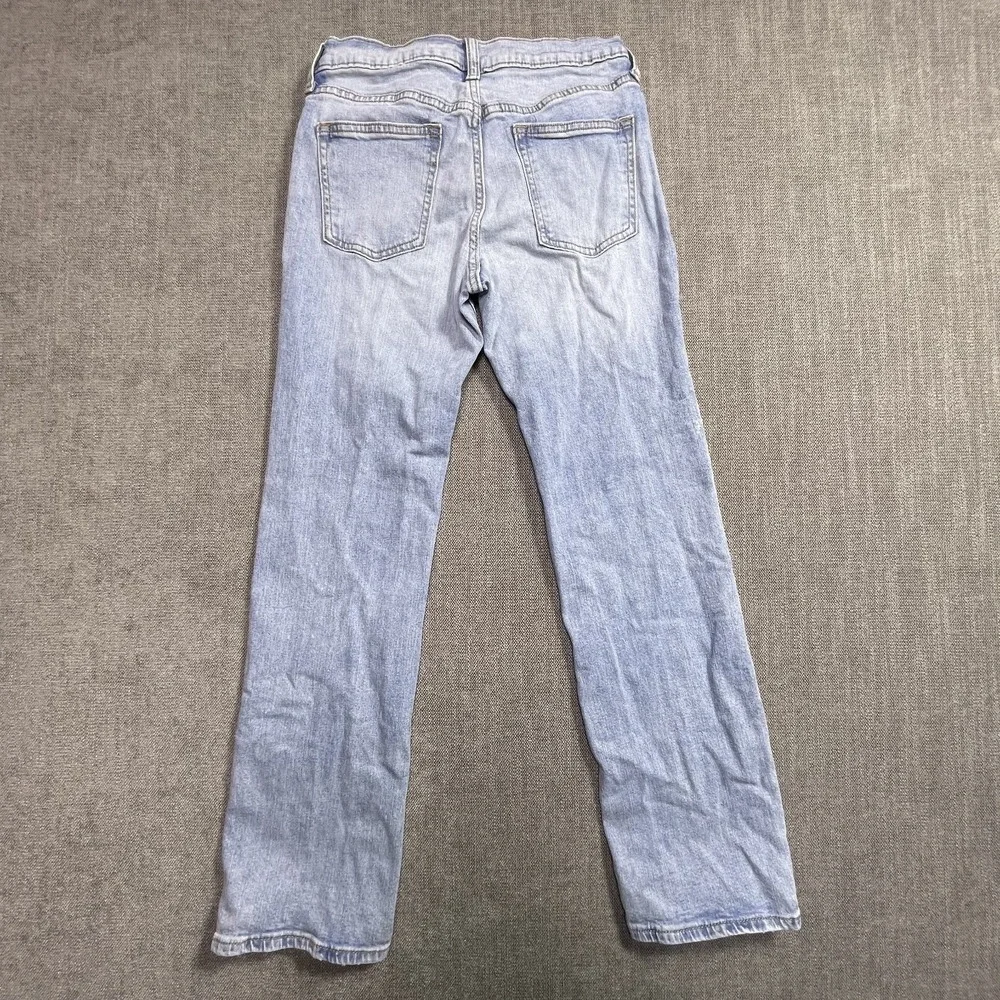 Old Navy Boys 14 Built In Flex Straight Jeans Blue Denim Light Wash Streetwear